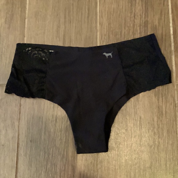 BRAND NEW NEVER WORN VICTORIA’S SECRET PINK black lace panties.Size XS cheekster - Picture 1 of 5